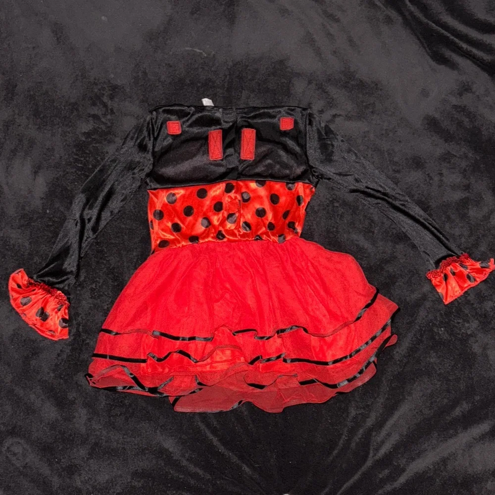 Ballerina Bug Toddler Costume - Red and Black - Picture 4 of 7
